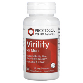 Protocol for Life Balance Virility For Men 60 Veg Capsules 707359121683