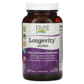 Pure Essence Longevity Women 120 Tablets 659670014024