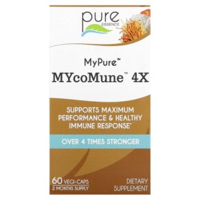 Pure Essence MyPure MYcoMune 4X 60 Vegi-Caps 659670923029
