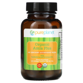 Pure Planet Organic Amla Plus 500 mg 100 Tablets 091401884009