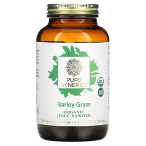 Pure Synergy Organic Juice Powder Barley Grass 5.3 oz (150 g) 852971004217