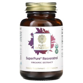 Pure Synergy Super Pure Resveratrol Organic Extract 60 Capsules 852971004668