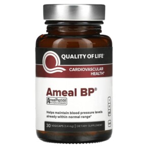 Quality of Life Labs Ameal BP Cardiovascular Health 3.4 mg 30 Vegicaps 812259003318