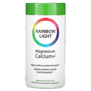 Rainbow Light Magnesium Calcium+ 90 Tablets 021888101016