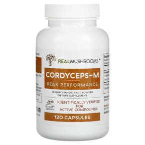 Real Mushrooms Cordycep-M Peak Performance 120 Capsules 628110068057