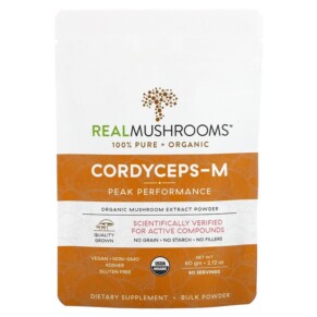 Real Mushrooms Cordyceps-M Organic Mushroom Extract Powder 2.12 oz (60 gm) 627843438748