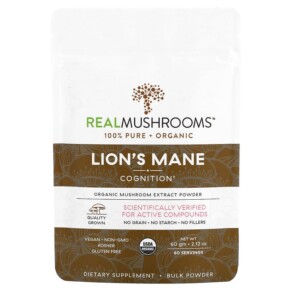 Real Mushrooms Lion's Mane Cognition Bulk Powder 2.12 oz (60 g) 627843438731