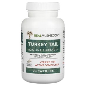 Real Mushrooms Turkey Tail Mushroom Extract Powder 90 Capsules 628110068071