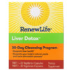 Renew Life Liver Detox 30-Day Cleansing Program 2 Bottles 60 Vegetarian Capsules Each 631257624505