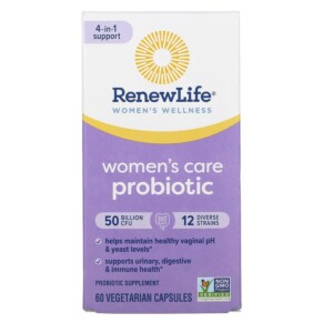 Renew Life Women's Care Probiotic 50 Billion CFU 60 Vegetarian Capsules 631257121196