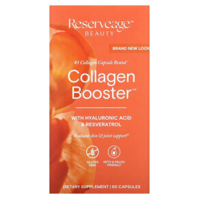 Reserveage Nutrition Collagen Booster with Hyaluronic Acid & Resveratrol 60 Capsules 094922978646