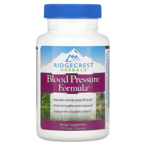 RidgeCrest Herbals Blood Pressure Formula 120 Vegan Capsules 355724005498