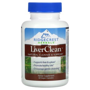 RidgeCrest Herbals LiverClean 60 Vegan Capsules 355724001728
