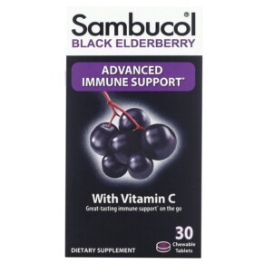 Sambucol Black Elderberry 30 Chewable Tablets 896116001129