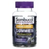 Sambucol Black Elderberry Immune Support Gummies with Vitamin C & Zinc Natural Berry 60 Gummies 896116001310