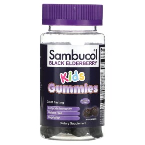 Sambucol Kids Gummies Black Elderberry 30 Gummies 896116001600