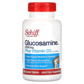 Schiff Glucosamine HCl Plus Vitamin D3 1.000 mg 150 Coated Tablets 020525121875