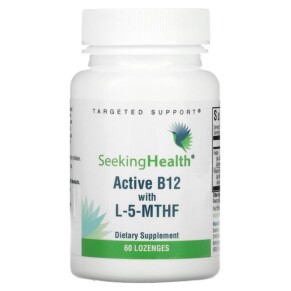 Seeking Health Active B12 With L-5-MTHF 60 Lozenges 810007520063