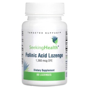 Seeking Health Folinic Acid Lozenge 1.360 mcg DFE 60 Lozenges 810007520360