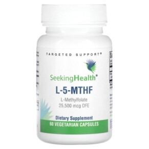 Seeking Health L-5-MTHF L-Methylfolate 25.500 mcg DFE 60 Vegetarian Capsules 810007521800