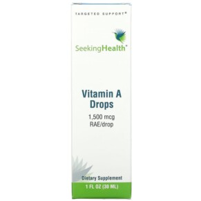 Seeking Health Vitamin A Drops 1.500 mcg RAE/Drop 1 fl oz (30 ml) 810007521282
