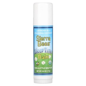 Sierra Bees Sleep Time Balm Stick Lavender & Chamomile 0.6 oz (17 g) 898220021482
