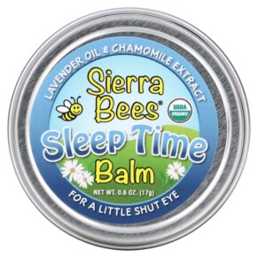 Sierra Bees Sleep Time Balm Stick Lavender & Chamomile 0.6 oz (17 g) 898220014057