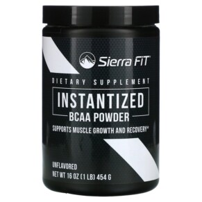 Sierra Fit Instantized BCAA Powder Unflavored 16 oz (454 g) 898220019878