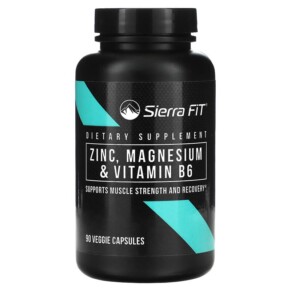 Sierra Fit Zinc Magnesium & Vitamin B6 90 Veggie Capsules 898220017546