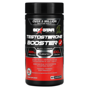 Six Star Elite Series Testosterone Booster 60 Caplets 631656603118