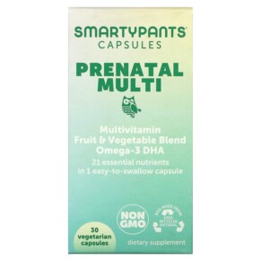 SmartyPants Prenatal Multi 30 Vegetarian Capsules 817053023227