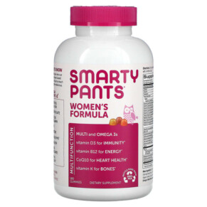 SmartyPants Women's Formula Lemon Creme Blueberry and Orange 180 Gummies 851356004835