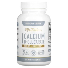 SMNutrition Calcium D-Glucarate + BioPerine 500 mg 90 Capsules 850005458050