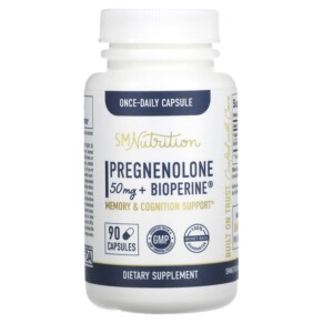SMNutrition Pregnenolone + Bioperine 50 mg 90 Capsules 850005458111
