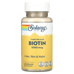 Solaray Biotin 5.000 mcg 60 VegCaps 076280435467
