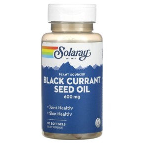 Solaray Black Currant Seed Oil 600 mg 90 Softgels 076280008326