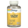 Solaray Cal-Mag Citrate 1:1 Ratio 180 VegCaps 076280045253