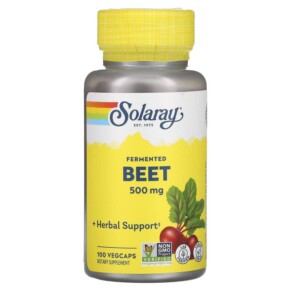 Solaray Fermented Beet 500 mg 100 VegCaps 076280791433