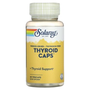 Solaray Freeze Dried Thyroid Caps 60 VegCaps 076280052107
