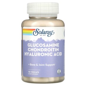 Solaray Glucosamine Chondroitin Hyaluronic Acid 90 VegCaps 076280081589