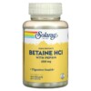 Solaray High Potency Betaine HCL with Pepsin 650 mg 100 VegCaps 076280048148