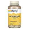 Solaray High Potency Betaine HCL with Pepsin 650 mg 250 VegCaps 076280048155