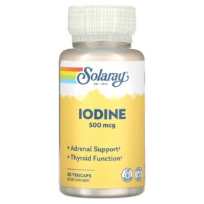Solaray Iodine 500 mcg 30 VegCaps 076280142600