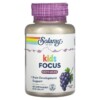 Solaray Kids Focus Chewables Natural Grape 60 Chewables 076280083781