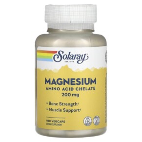 Solaray Magnesium 200 mg 100 VegCaps 076280046304