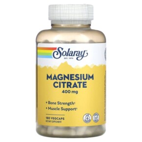 Solaray Magnesium Citrate 133 mg 180 VegCaps 076280374025