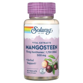 Solaray Mangosteen Vital Extracts 500 mg 60 VegCaps 076280138979