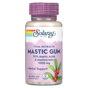 Solaray Mastic Gum 500 mg 45 VegCaps 076280036886