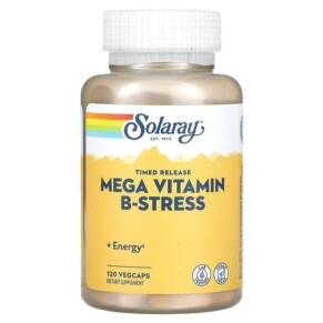 Solaray Mega Vitamin B-Stress Timed-Release 120 VegCaps 076280042412
