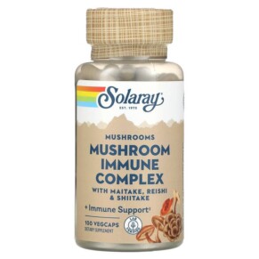 Solaray Mushroom Immune Complex with Maitake Reishi & Shiitake 100 VegCaps 076280013788